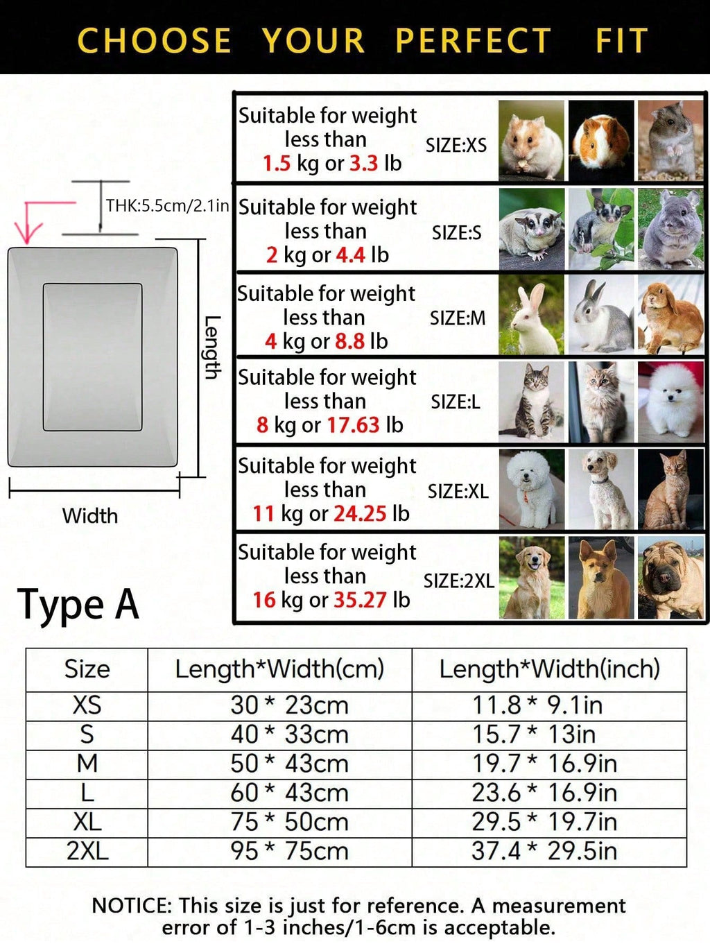 1pc Polyester Star & Heart Breathable Washable Thick Pet Bed Mat For Medium-Small Cats & Dogs, All Seasons (Teddy/Bichon Frise)