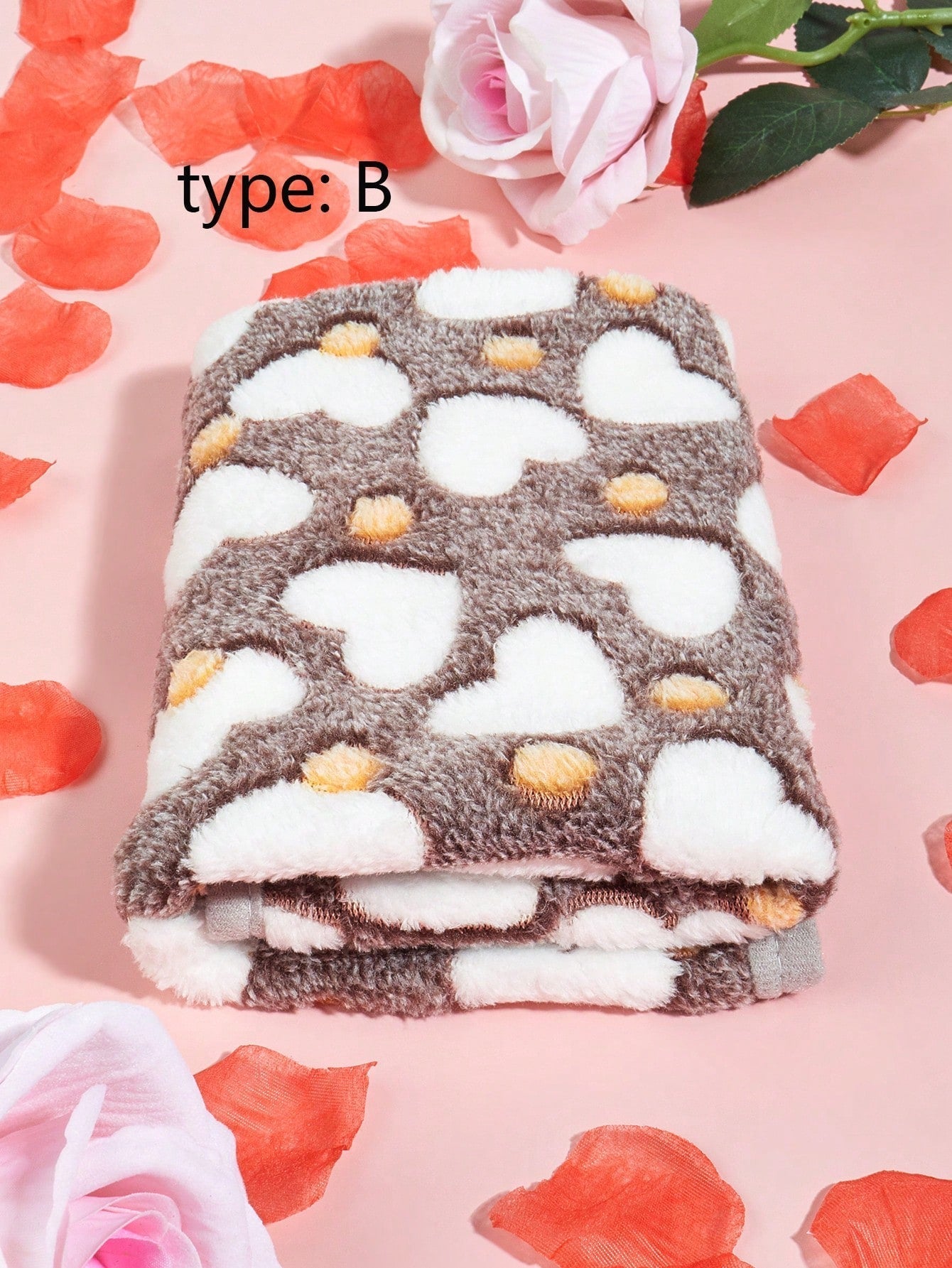 1pc Polyester Star & Heart Breathable Washable Thick Pet Bed Mat For Medium-Small Cats & Dogs, All Seasons (Teddy/Bichon Frise)