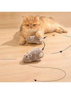 Color Random Kitten Toys Interactive Running Mouse Plush Toys Mouse Cat Toys Winding Up Racing Mouse Kitten Filling Mobile Pet Cat Outdoor Kitten Play Battery-Free Mechanical Mouse Toy Lifelike Simulation, Helps Consume Feline Energy