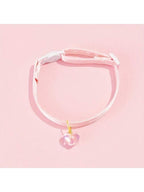 1 Adjustable Pearl Heart Cat Necklace Collar, Suitable For Small And Medium-Sized Pets
