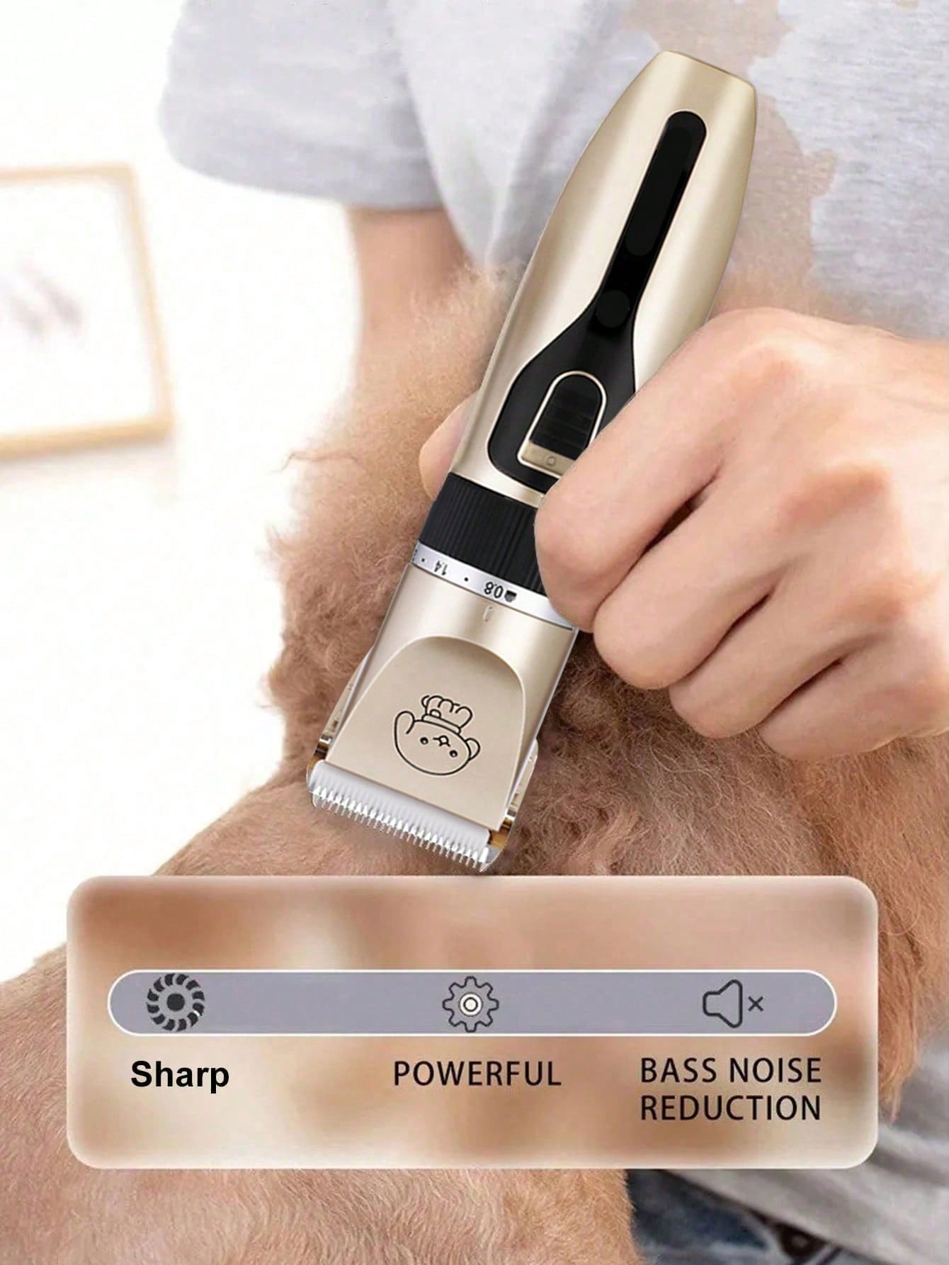 USB Rechargeable Dog Hair Clipper, Cordless Dog Grooming Kit, Cat Hair Trimmer, Pet Grooming Tools