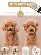 USB Rechargeable Dog Hair Clipper, Cordless Dog Grooming Kit, Cat Hair Trimmer, Pet Grooming Tools
