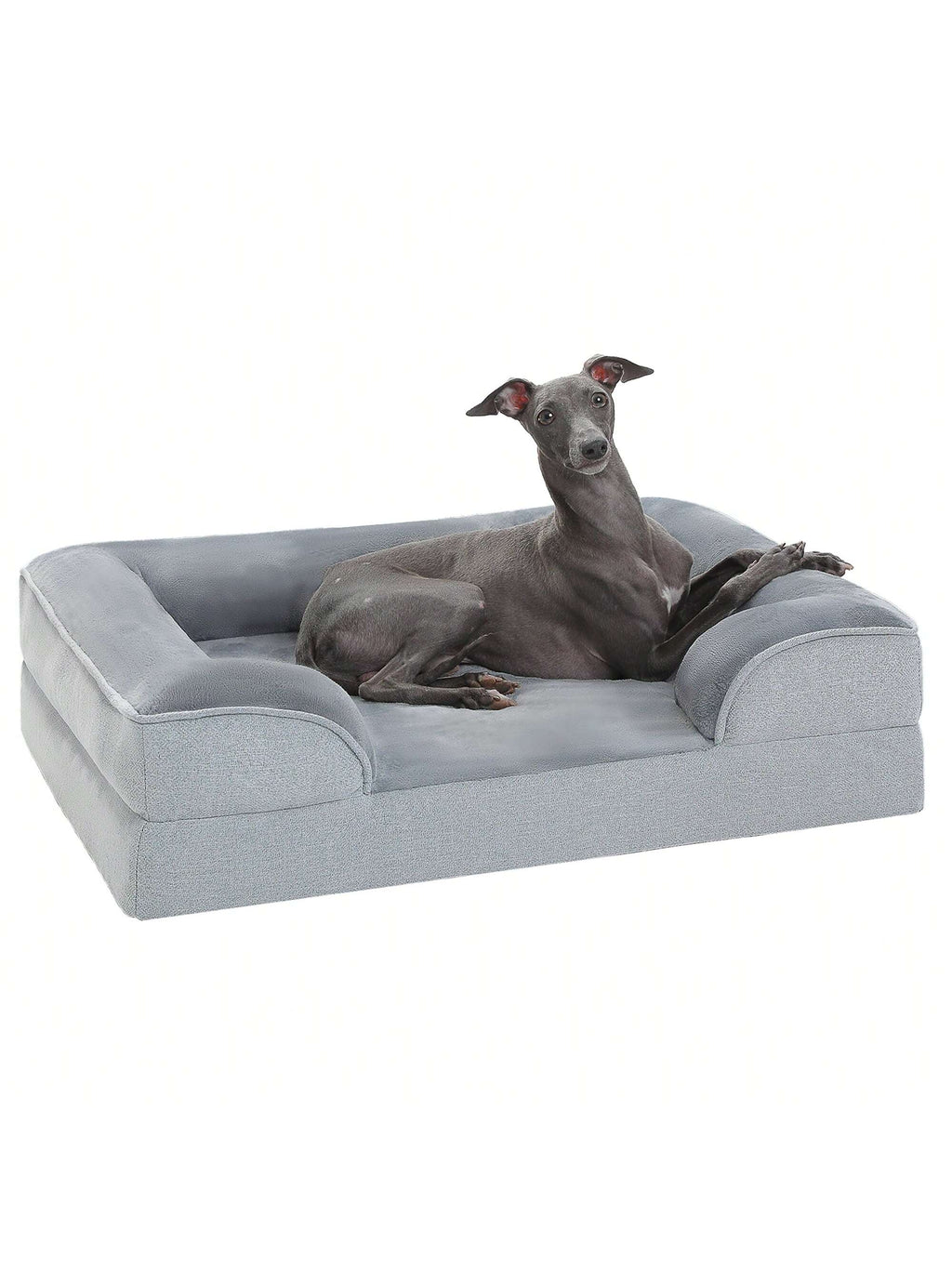 Orthopedic Dog Bed Removable Washable Cover Non-Slip Bottom Dog Sofa Bed,