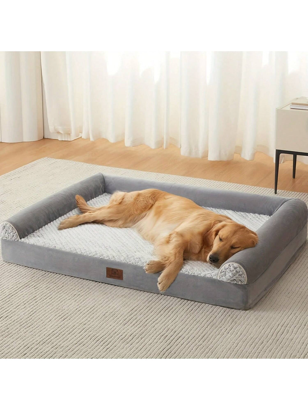 MADE FOR COMFY DOG BED: This Orthopedic Dog Bed Is Made Of High Density Egg Crate Foam, Thick Dog Bed Perfectly Supports Your Fur Baby's Muscles And Joints, Relieves Joint Pain.This Sofa Bed Couch Is A Great Choice For Elderly Or Sick Dog Pets. They Will