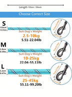Reflective Nylon Pet Leash, Durable Anti-Pulling Dog Walking Lead Rope With Foam Handle, Comfortable & Sturdy