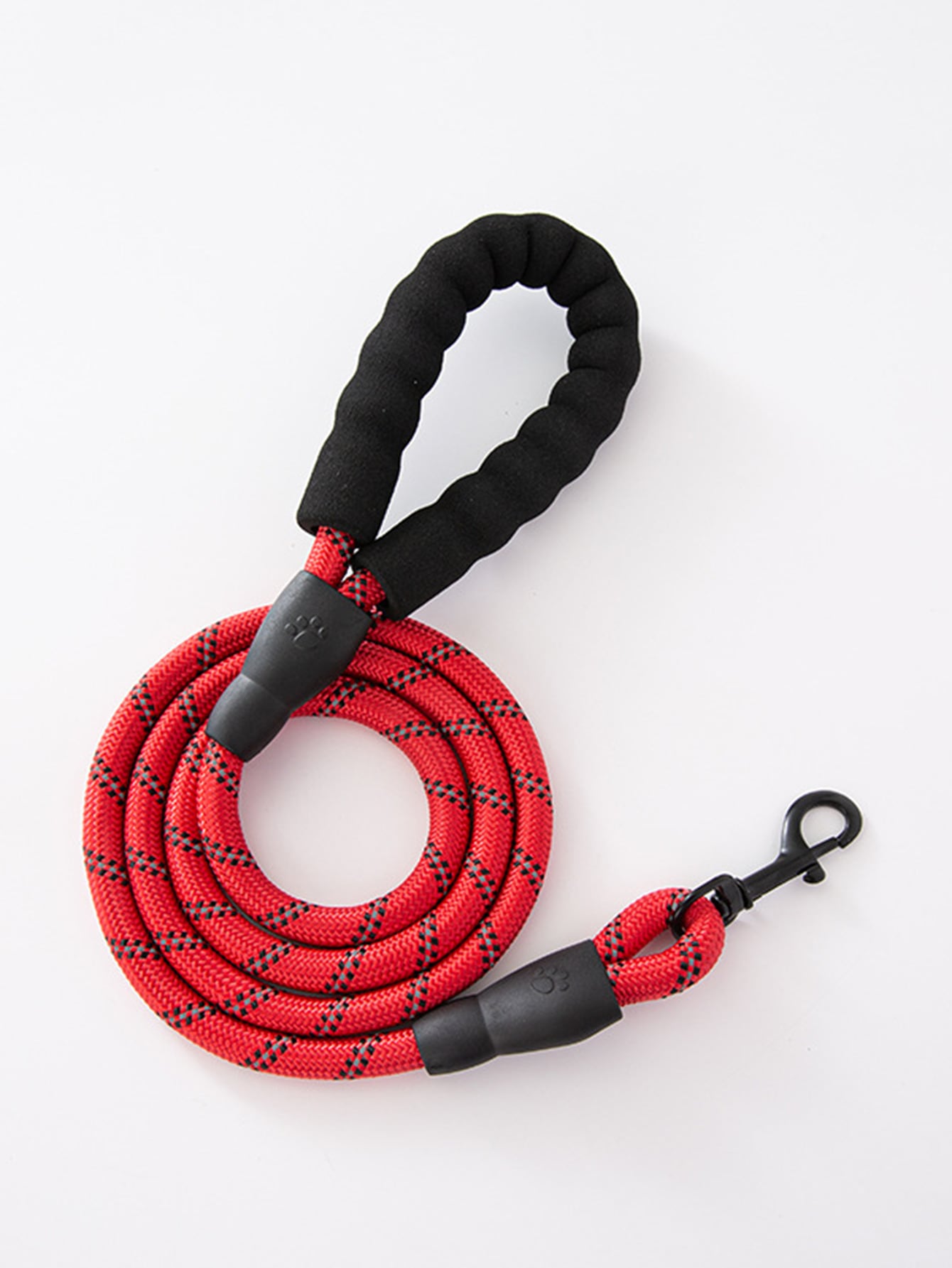 Reflective Nylon Pet Leash, Durable Anti-Pulling Dog Walking Lead Rope With Foam Handle, Comfortable & Sturdy