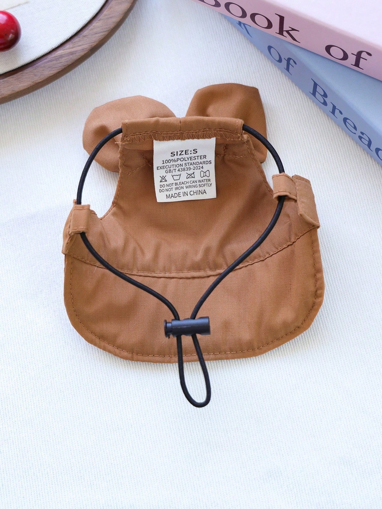 1pc Pet Accessories, Cute Cartoon Sunhat For Small Dogs, Teddy, Pomeranian, Happy Puppy Style, Casual & Fashionable - Small Brown Bear