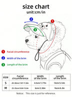 1pc Pet Accessories, Cute Cartoon Sunhat For Small Dogs, Teddy, Pomeranian, Happy Puppy Style, Casual & Fashionable - Small Brown Bear