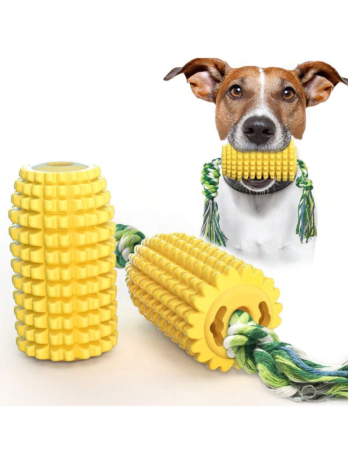 1pc Pet Dog Toy Grinding Stick, Bite Resistant, Bone Cleaning Toothbrush, Corn Belt Rope Pet Stick
