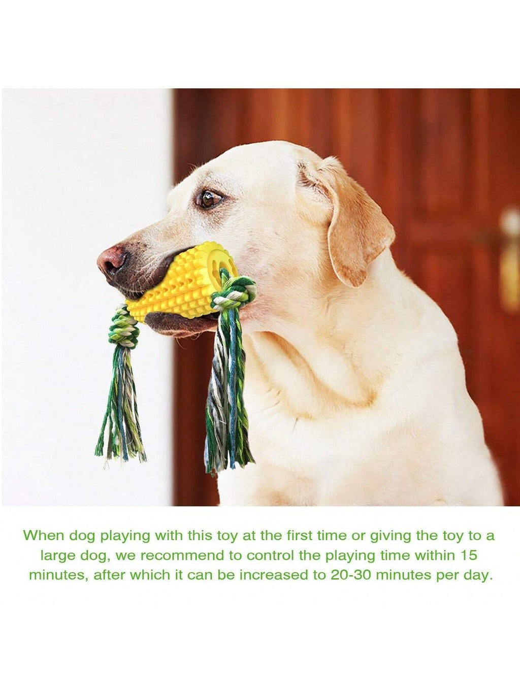 1pc Pet Dog Toy Grinding Stick, Bite Resistant, Bone Cleaning Toothbrush, Corn Belt Rope Pet Stick