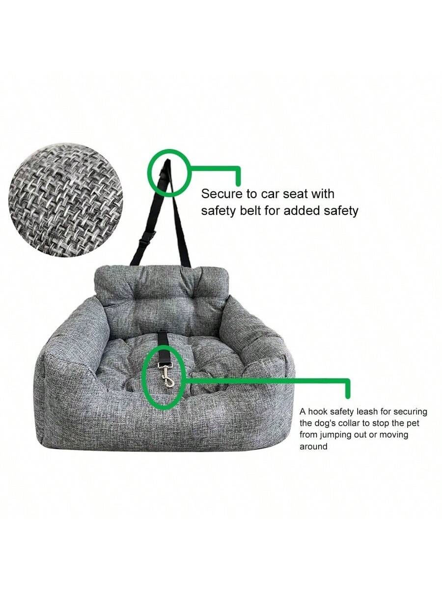 Dog Booster Seat Dog Car Seat For Small Medium Dogs  To 35lb, Travel Carrier Booster Bed, Black