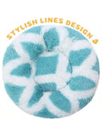 PetDonut Dog Cat Bed AntiAnxiety Calming Round Pet Bed For Small Dogs Washable Fluffy Faux Fur Donut Cushion Beds For Small Medium Pets 20 Bed