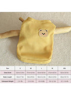 Long Haired Cat Summer Clothing4 Pieces Dog Shirts With Breathable And Comfort Small Medium Dog Cat Pet Clothing Spring Dog Outfits For Small Puppy Cat Pets Small Yellow