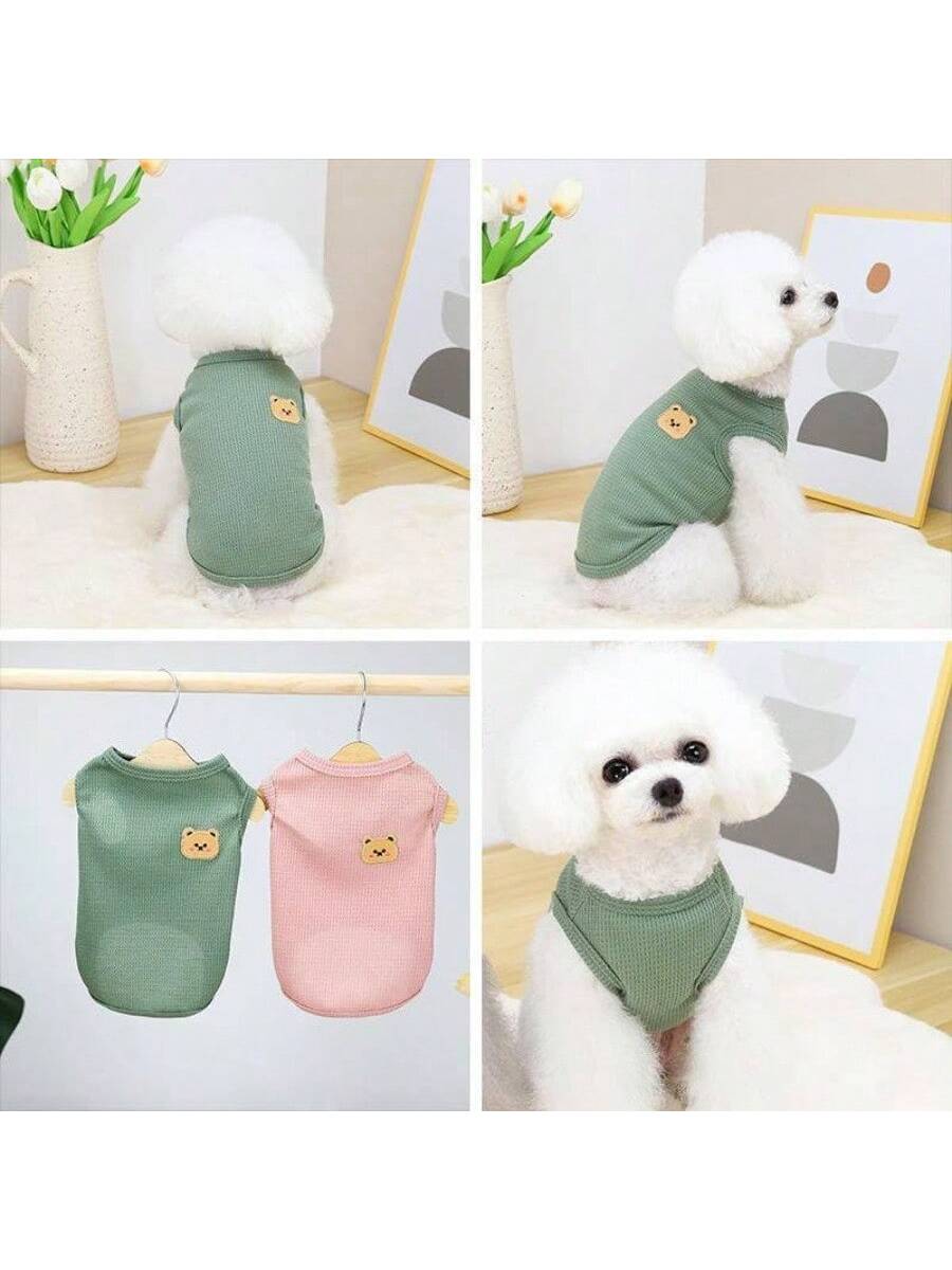 Long Haired Cat Summer Clothing4 Pieces Dog Shirts With Breathable And Comfort Small Medium Dog Cat Pet Clothing Spring Dog Outfits For Small Puppy Cat Pets Small Yellow
