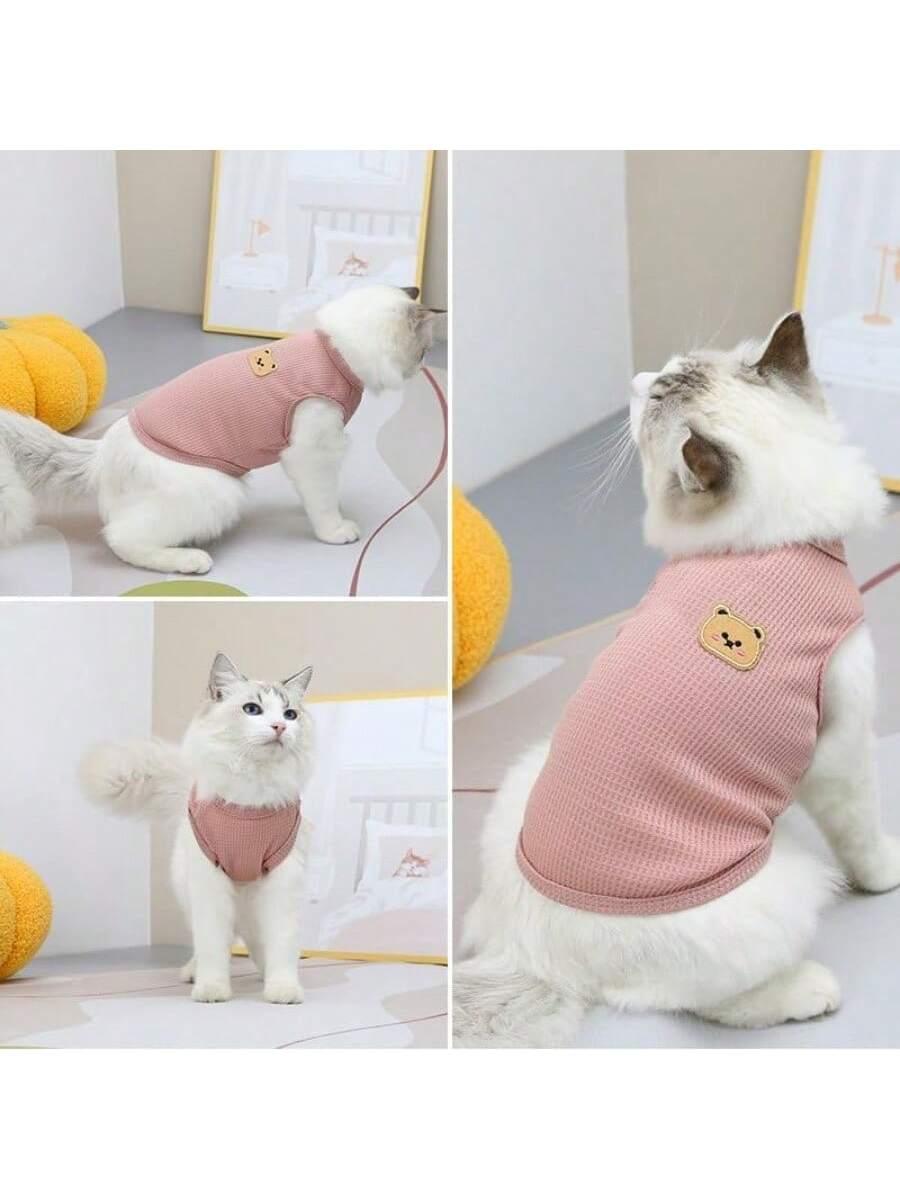 Long Haired Cat Summer Clothing4 Pieces Dog Shirts With Breathable And Comfort Small Medium Dog Cat Pet Clothing Spring Dog Outfits For Small Puppy Cat Pets Small Yellow