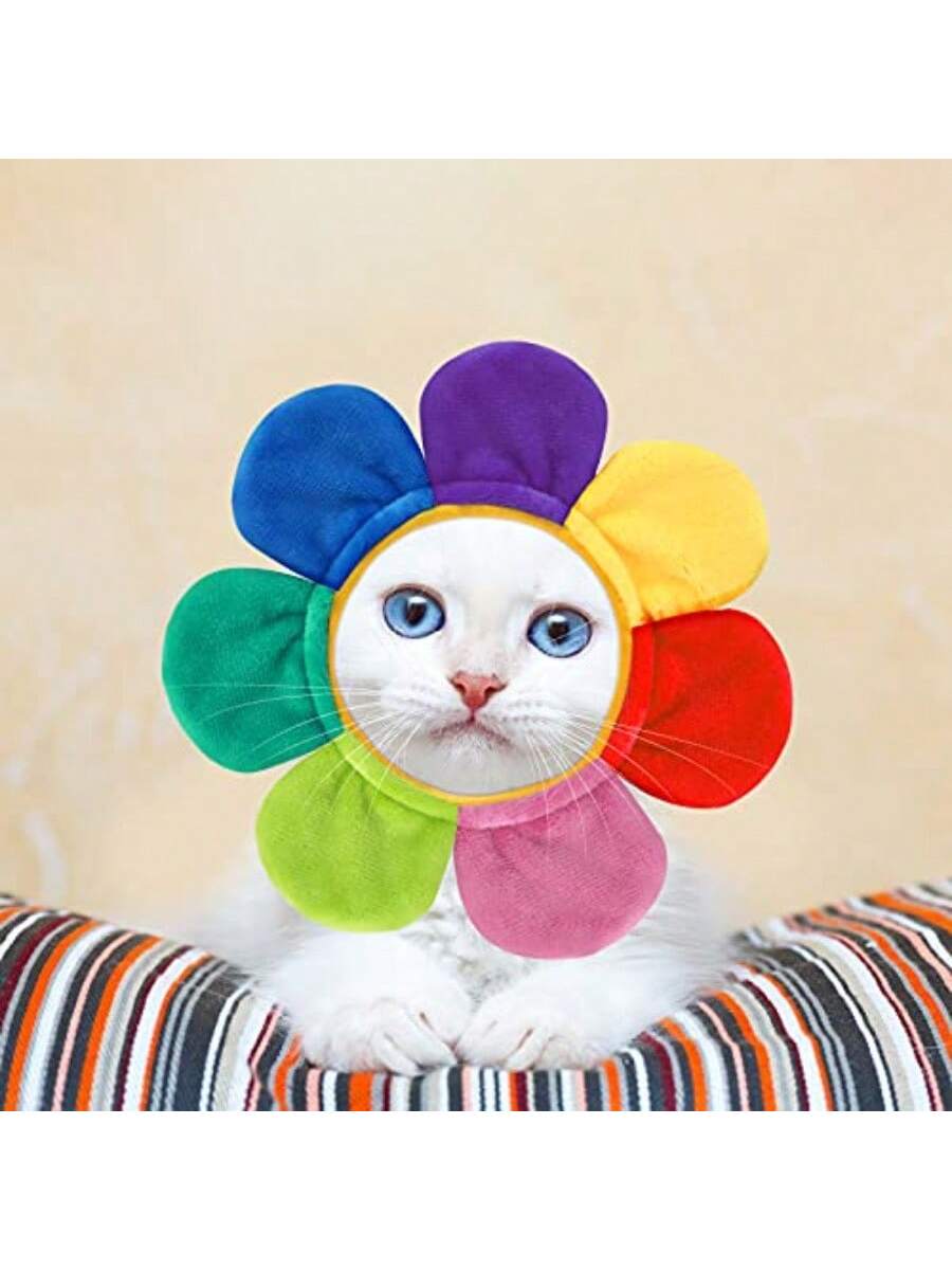 CGLLCute Pet Headwear5 Pieces Cat Hat Dog Costume Cute Bunny Rabbit Hat With Ears Headwear Lion Mane Cap Valentine New Years Day Party Accessory For Kitten Puppy Dress Up Adjustable Birthday PartyLHCG5102
