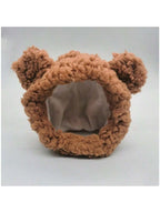 CGLLCute Pet Headwear2 Pcs Cat Warm Hat Adjustable Cat Costume Bear HatWinter Pet Headwear For Cats Small Dogs Cute Cat Clothing Accessories Dress Up Valentines Party Birthday Theme Fits Cats Small Dogs Brown Pink LHCG5102