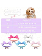 CGLLCute Cat And Dog Necklace5 Pcs Pet Pearl Necklace Diamond Crystal Dog Pearl Necklace Collars With Bling Rhinestones Bone Dog Cat Jewelry Set Wedding Collar For Puppy Pets S LHCG5102