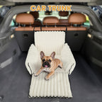 MIXJOY 6-in-1 Dog Car Seat for Small/Medium Dogs up to 25 lbs, Multi-Functional Dog Carrier for Car with Detachable Washable Cover, Pet Travel Bed with Clip-On Safety Leash, Beige
