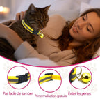 Dog Collar with Bell and Leash Set, Nylon Reflective Kitten Collars Girls Boys for XXS XS Small Pet Animal Litter Tiny Kitten Cat, Purple