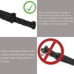 Reflective Cat Leash, 30ft Escape Proof Walking Lead Yard Long Leash, Extender Leash Training Playing Outdoor for Cats Puppy Kitten Small Dogs Rabbit Small Animals
