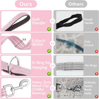 Long Dog Leash XiaZ Training Leashes 10/15/20/30/50/100ft Long Lead for Dogs 30ft Training Leash for Outside Pink 30 Foot Nylon Padded Handle Reflective Hiking Yard