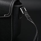 Dior Saddle Crossbody Bag – Black Grained Calfskin with Silver-Tone Hardware