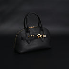 Miu Miu Black Leather Satchel Bag – Medium Structured Tote