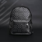 Coach West Backpack – Signature Canvas in Black/Grey